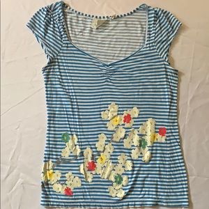 Cap Sleeve Floral Top